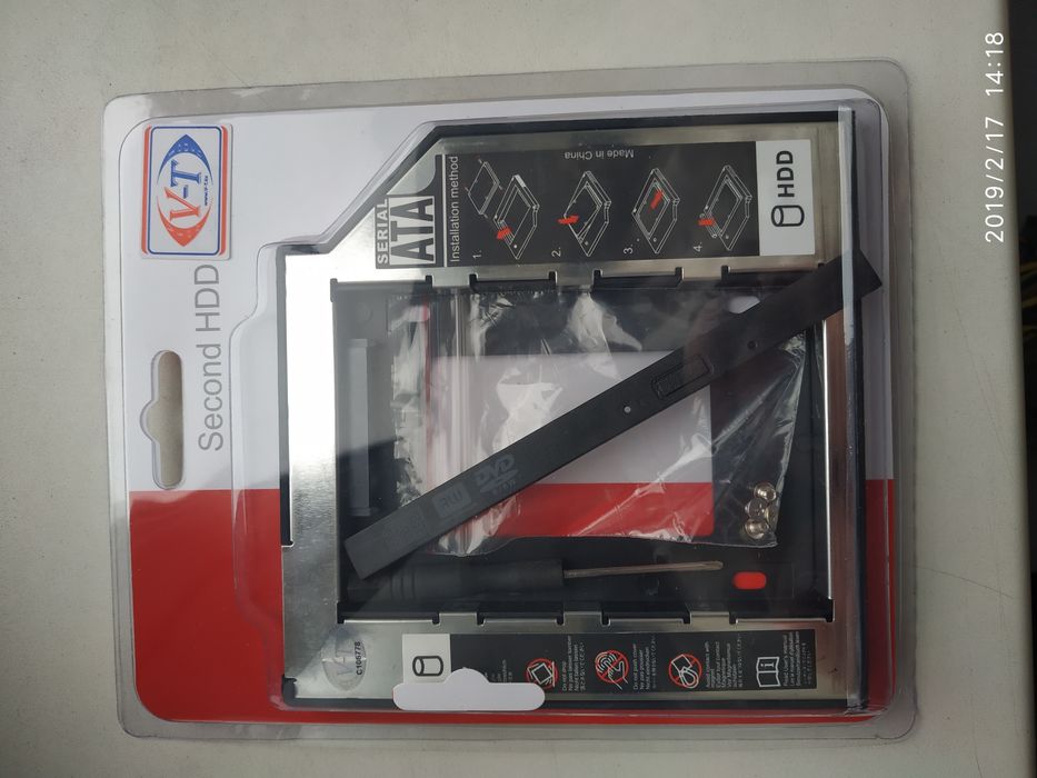 Адаптер для ноутбука Optibay DVD to HDD/SSD(Optibay 9,5mm и 12,7mm)