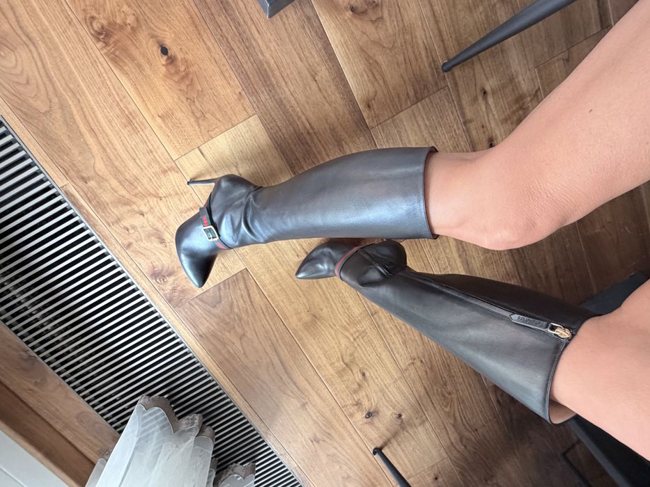 Уникални ботуши Гучи-100% автентични,носени 2-3 пъти