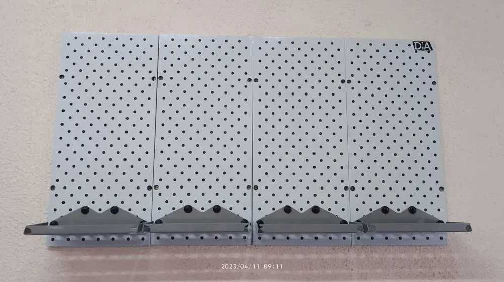 Teshilgan panel, перфопанель, do'konda ilgaklar uchun panel