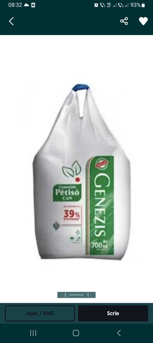 Ingrasamant chimic petiso Genesis big bag sac mic