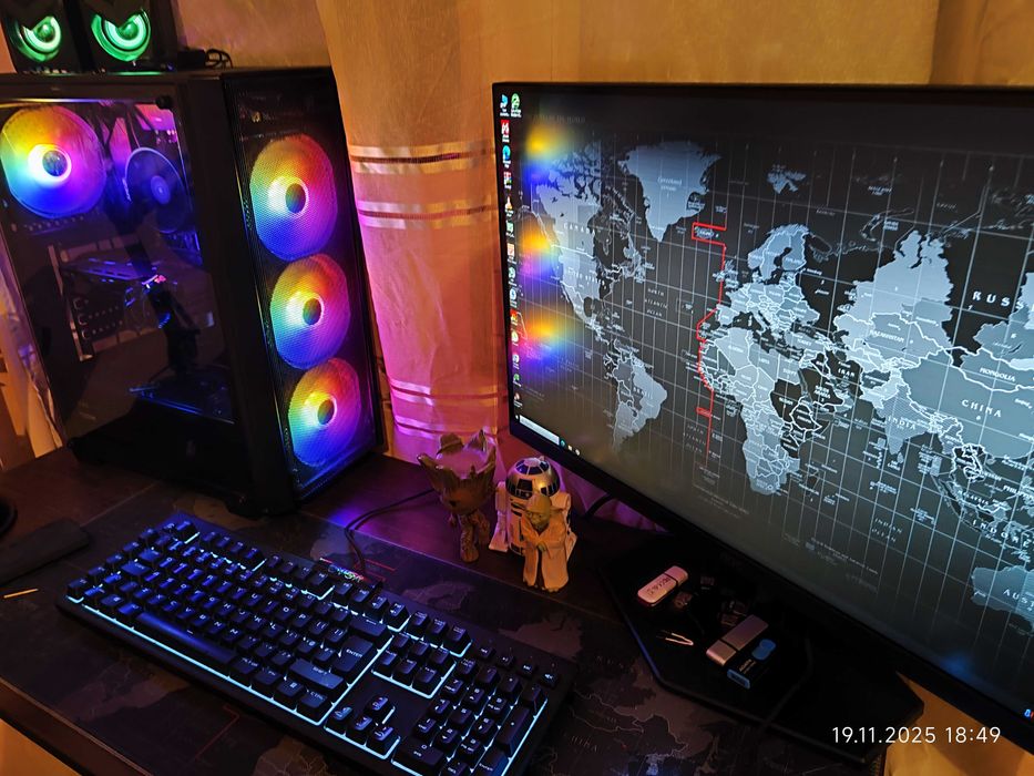 Геймърски Ryzen 5 3600X,RX 6500 XT 4GB, RAM 16GB 3200, SSD 512GB