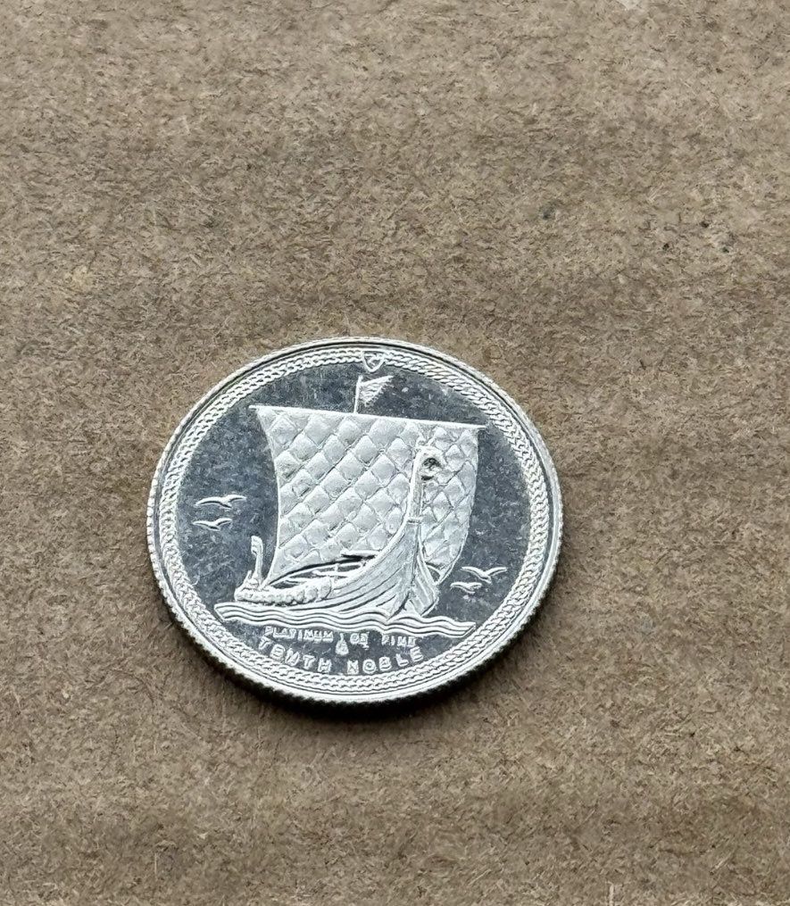 Moneda platina Isle of Man 1/10 Noble 1985 - Elisabeta II

3,11 grame