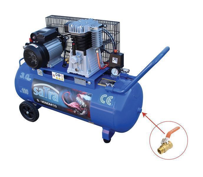 Въздушен компресор 100 л 3cp 230v satra