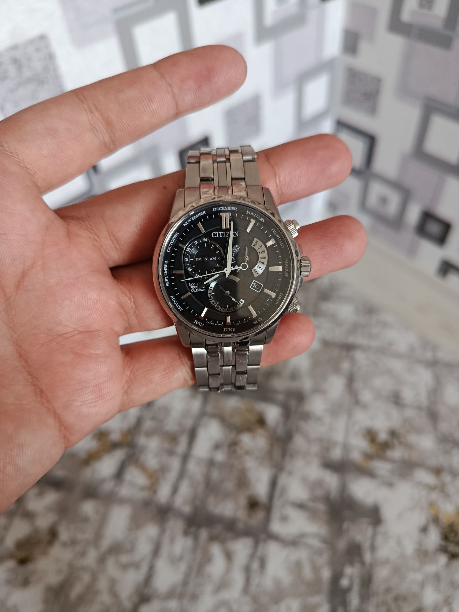 Citizen eco drive original soat razmer 42 suv oʻtkizmasligi 100 m
