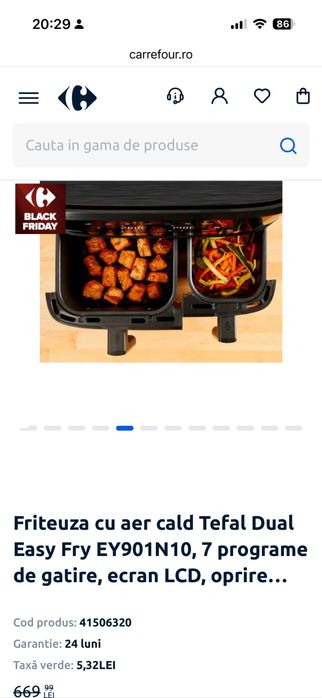 Vant Air Fryer tefal