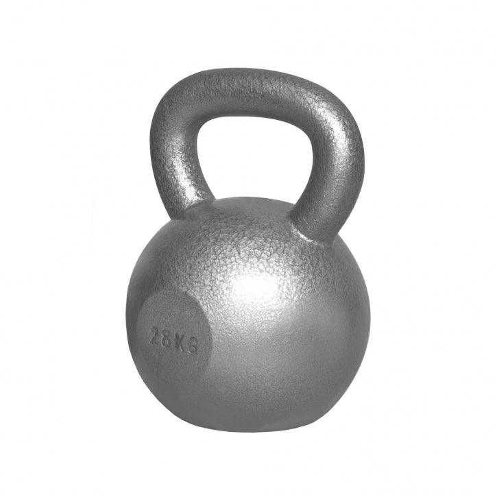 Kettlebell din fier 28 kg Gorilla Sports, gri si negru