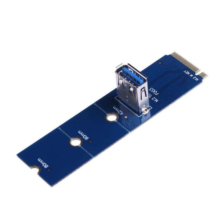 **ТОП ЦЕНА** M2 NGFF Адаптер / Преходник за видеокарта - USB 3.0 / PCI