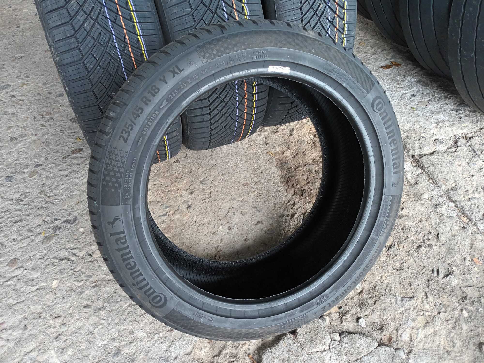 4 Нови всесезонни гуми 235/45 R18 Continental AllSeasonContac 2 EV 98Y