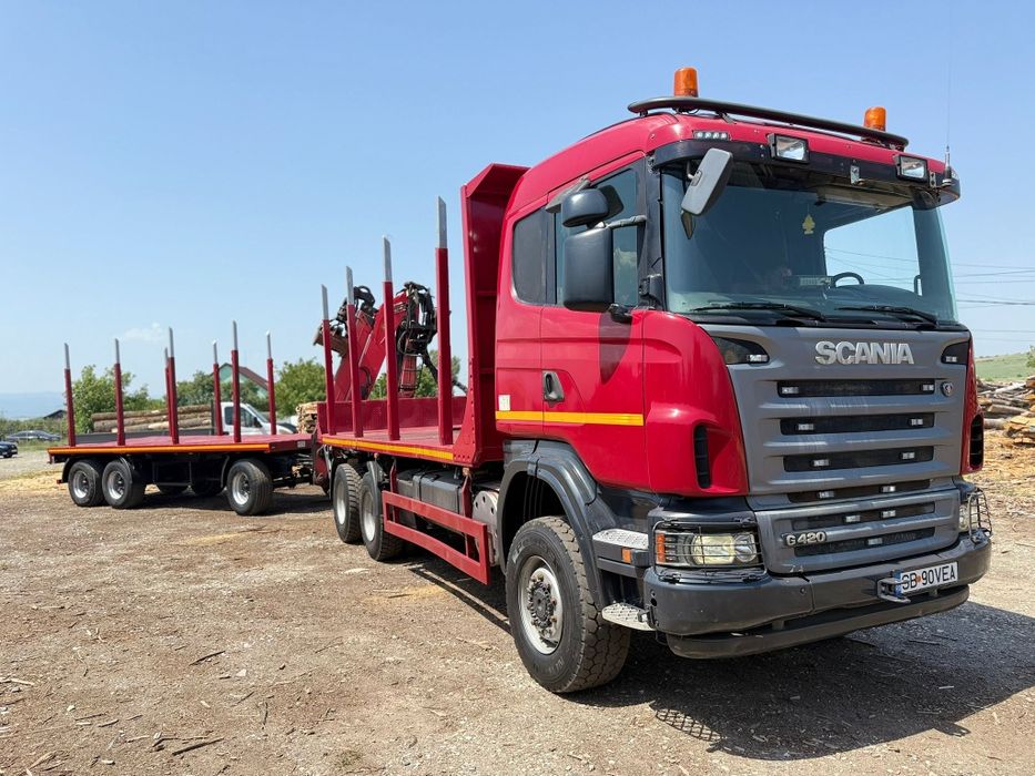 Scania G420 2010 6x6 Transport lemne - Camion Forestier -  Macara Epsi