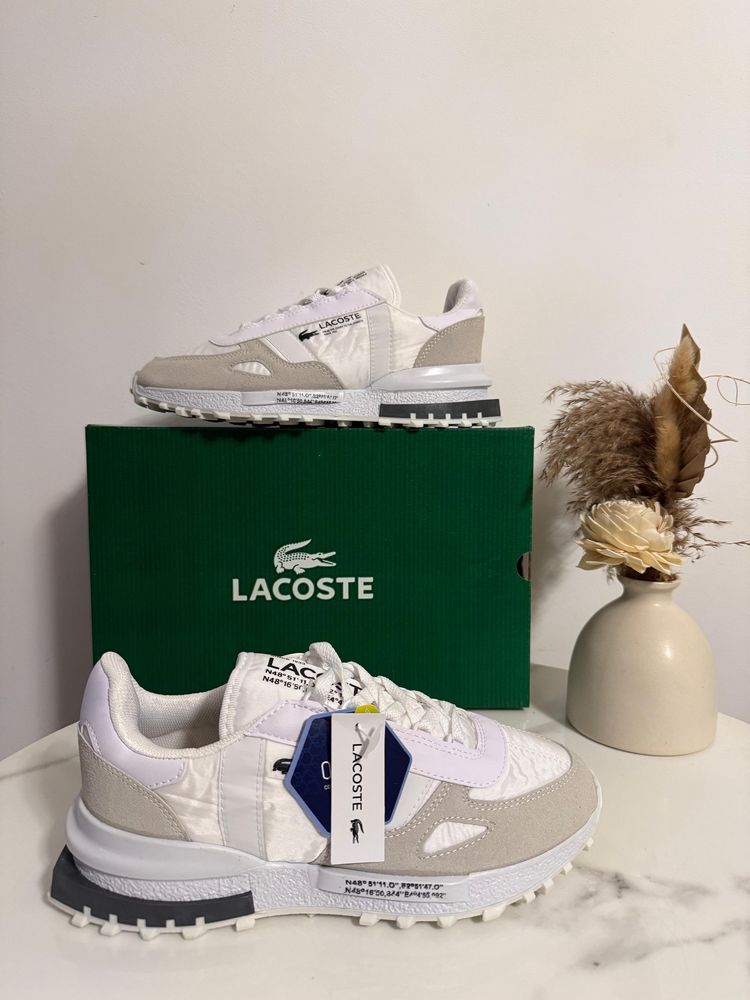 Adidasi Lacoste Alb