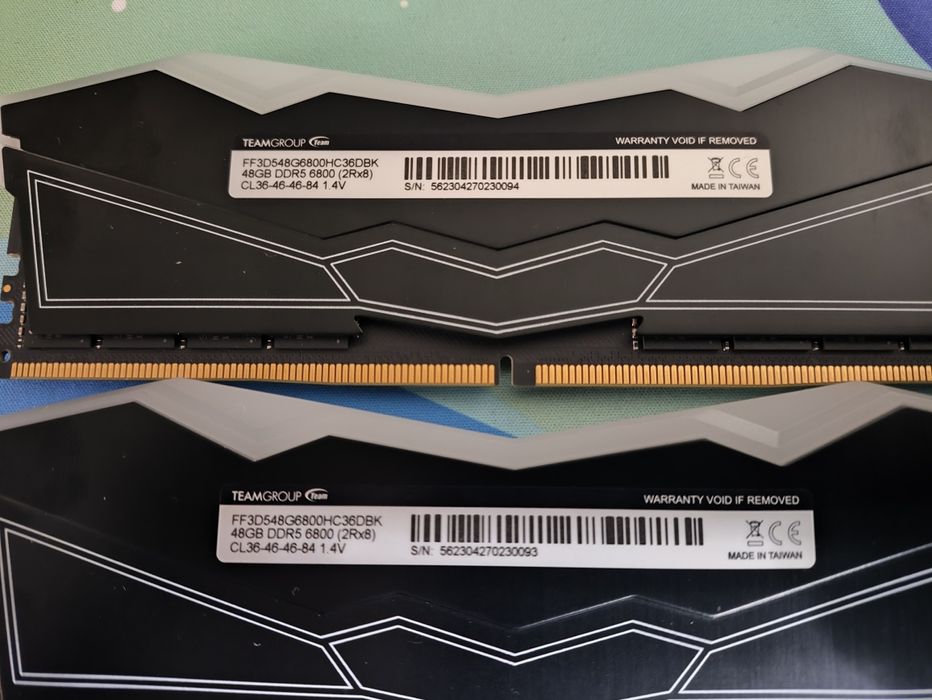 Озу ddr5 2x48gb 6800mhz T-force Delta