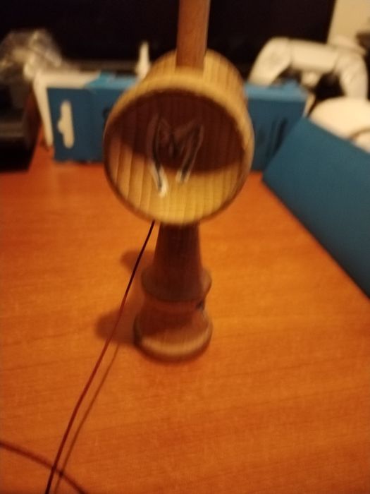 Kendama krom albastra