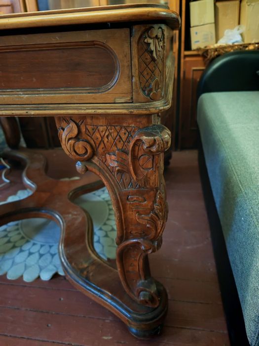 Masa lemn masiv vintage stil Rococo