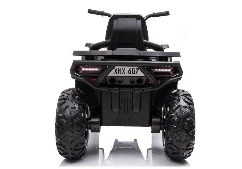 ATV electric pentru copii BJ607 12V 90W cu Scaun Tapitat #Negru