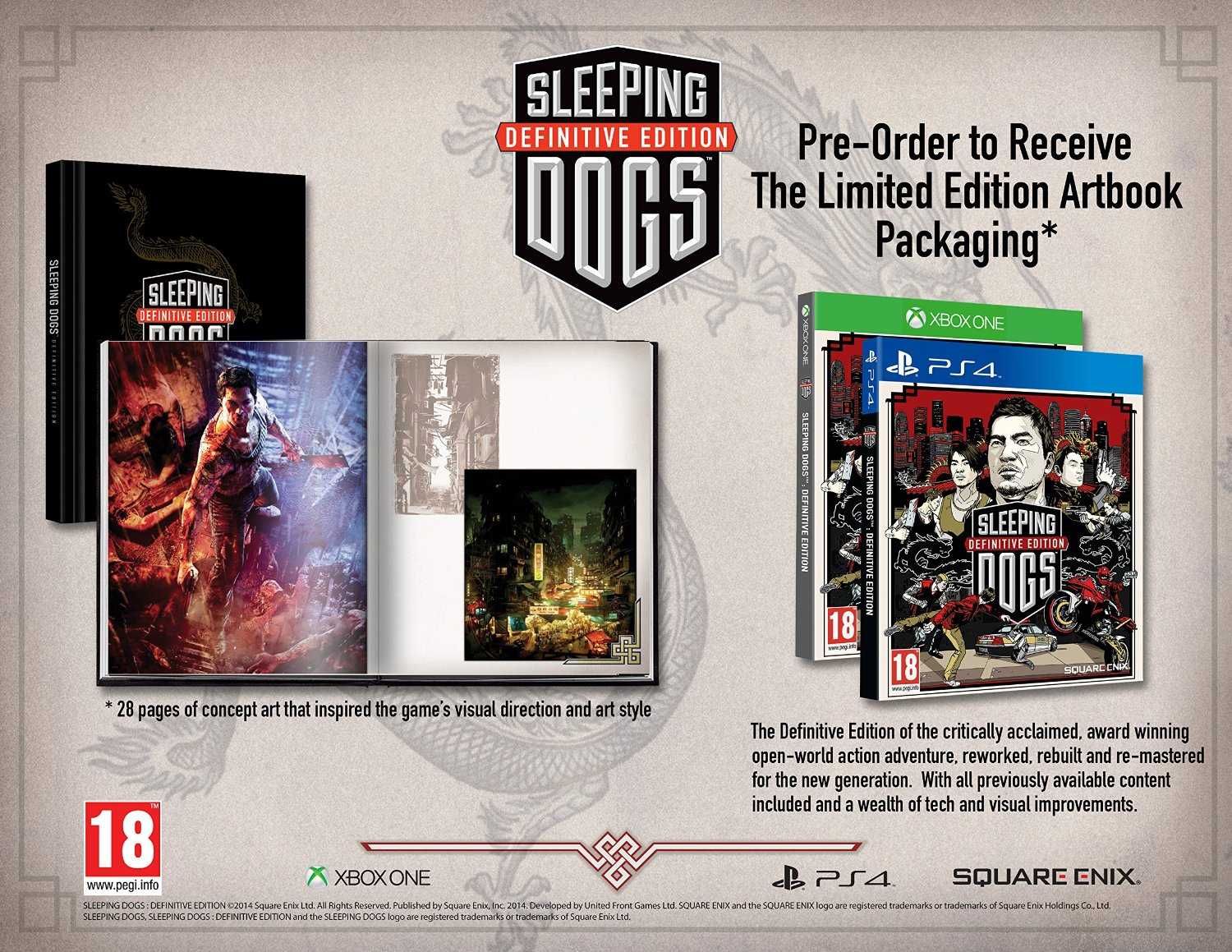 Editie de colectie - Sleeping Dogs Definitive Edition, rara, sigilata