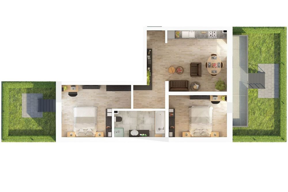 Dezvoltator – ONE Residence, apartament 3 camere cu gradina