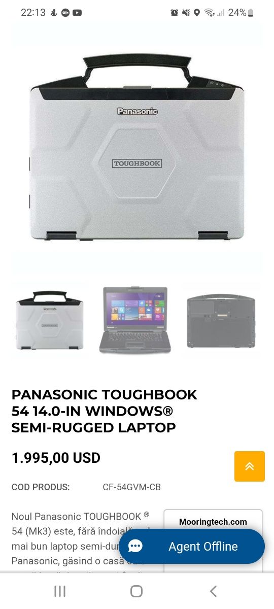 Panasonic Toughbook cf 54 nou