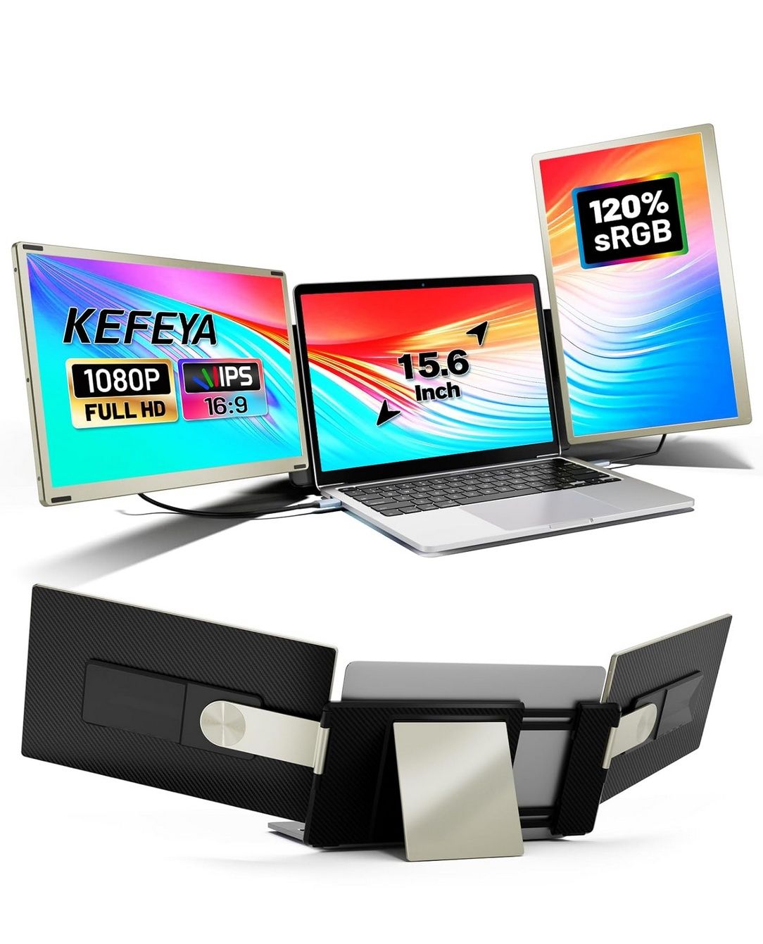 Монитори чисто нови KEFEYA 15.6" монитори - разширители