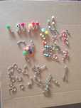 Set 20 piercing pircing cercei cercel nas buza buric ureche limba etc