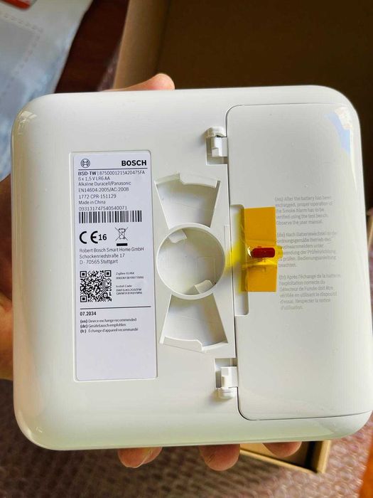 Detector fum Bosch Smart Home Twinguard ,măsurare a calității aerului