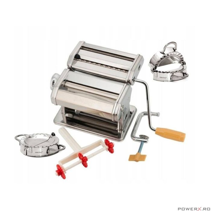 Masina de facut paste si taietei de casa, manuala, 2 / 6 mm, KingHoff