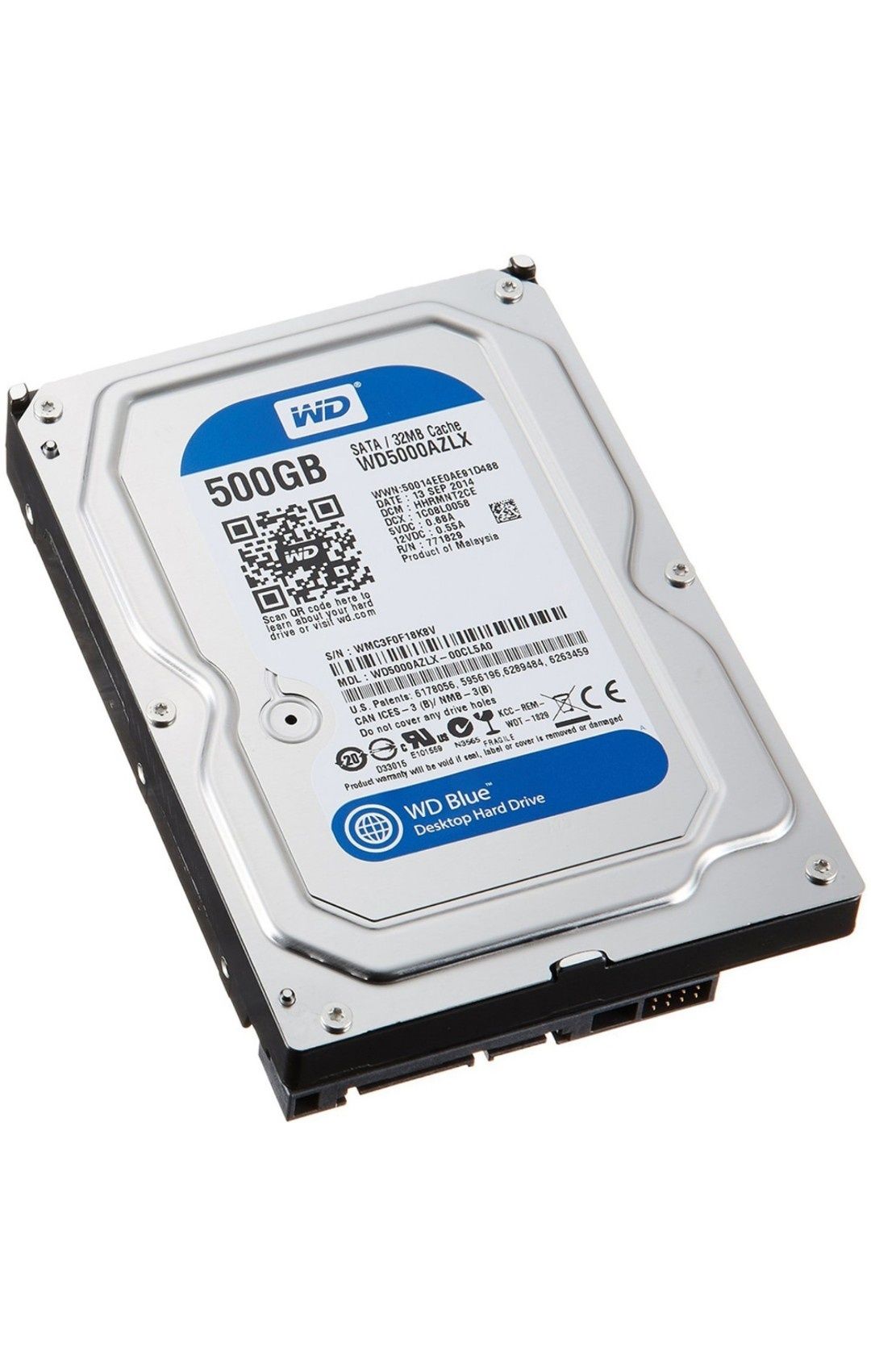 HDD WD Blue 500GB, 7200rpm, 32MB, SATA 3