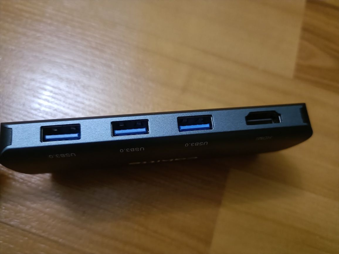 Hub USB-C dual hdmi, usb 3.0, alimentare