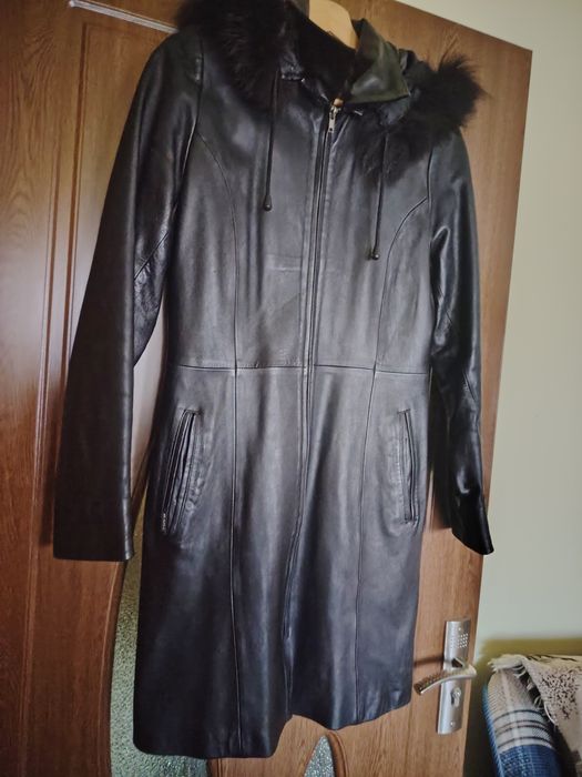 Geaca piele dama lunga