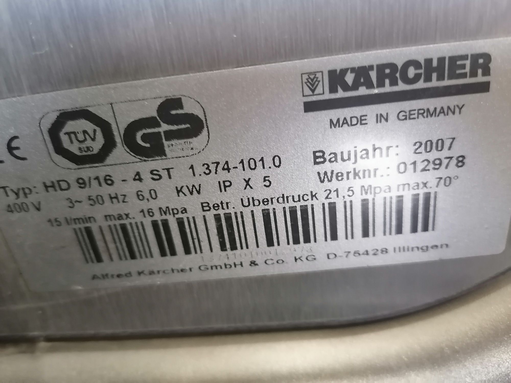 Karcher HD 9-16 st made in Germany