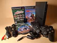 SONY PlayStation 2 / PS2 SLIM - set complet de colectie +2 jocuri