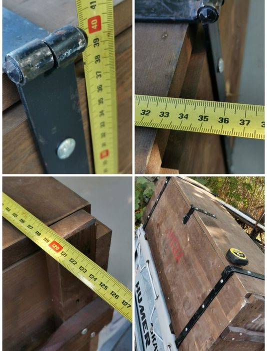 Ladă mare 120cm cufăr din lemn transport sau reinterpretare