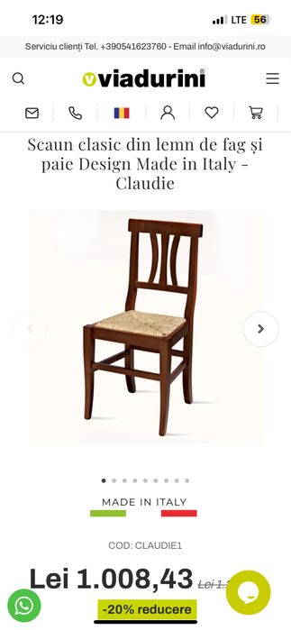 Vand 6 scaune bucatarie