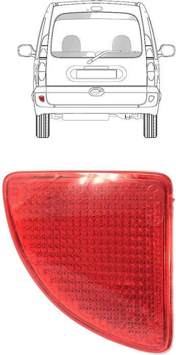 Ляв рефлектор за задна броня, Renault Kangoo 1, Dacia Logan, Nissan