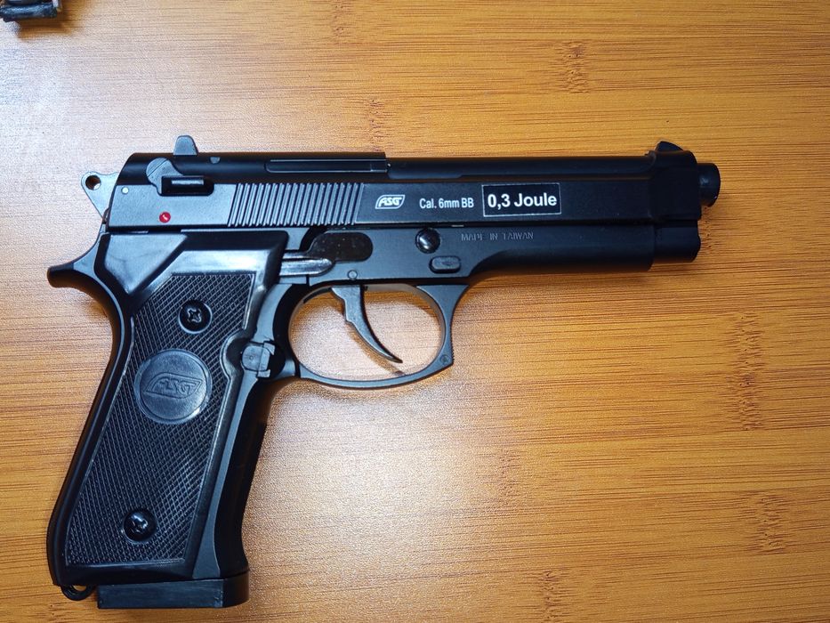 Pistol airsoft Green ASG Beretta M92F, 6 mm