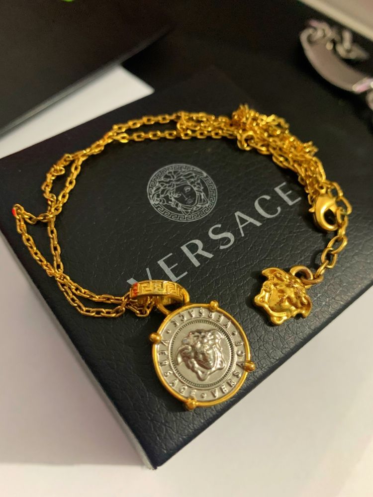 Lant Versace original placat cu aur