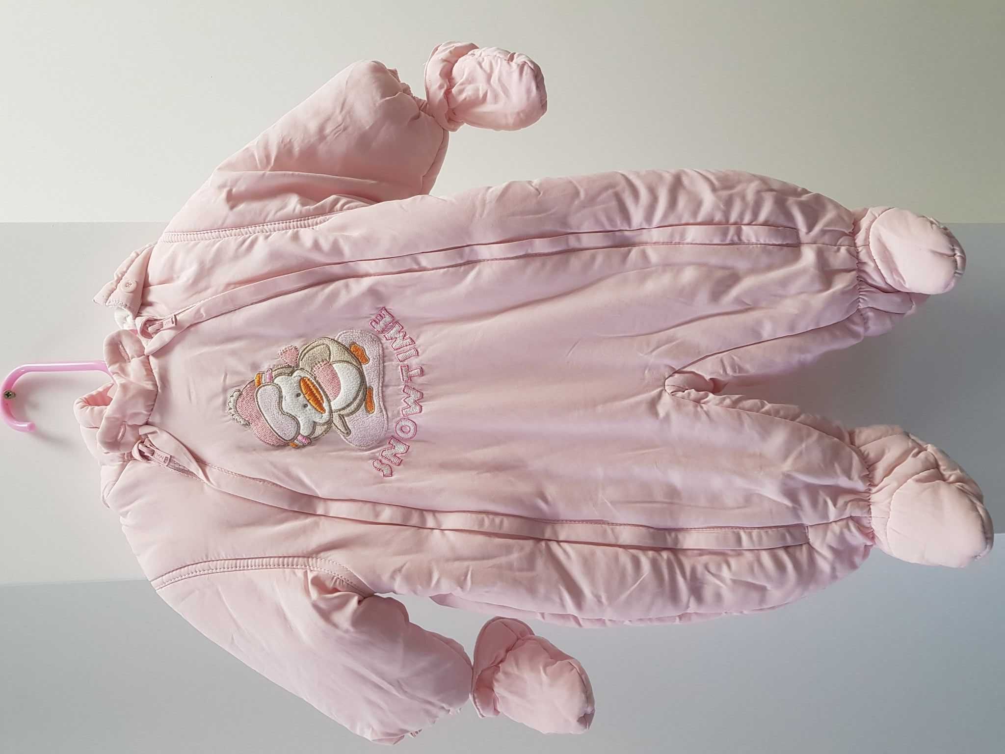 Бебешки зимен космонавт за момиче, Baby club, ръст 74 см.