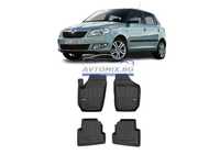 Гумени стелки зa Skoda Fabia 2006-2014 г., ProLine 3D