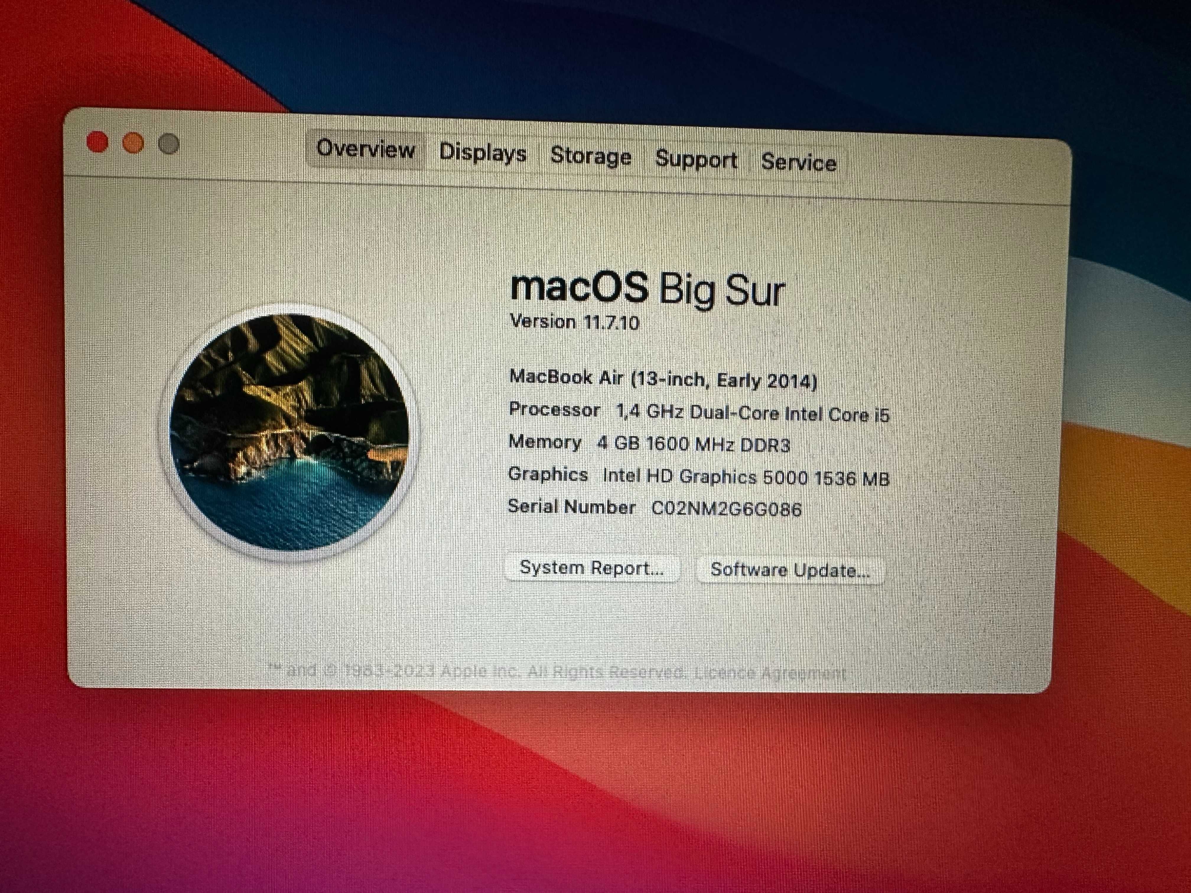 КАТО НОВ ! MacBook Air (13-инчов, early 2014) - i5 - SSD 256GB - A1466