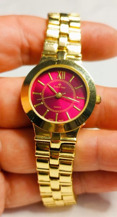 Ceas de damă Belle & Rose cu quartz, curea si carcasa din otel inox