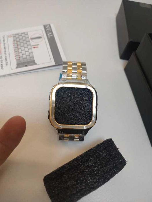 Carcasa si curea metal pentru Fitbit Sense 2, Versa 2 3 4