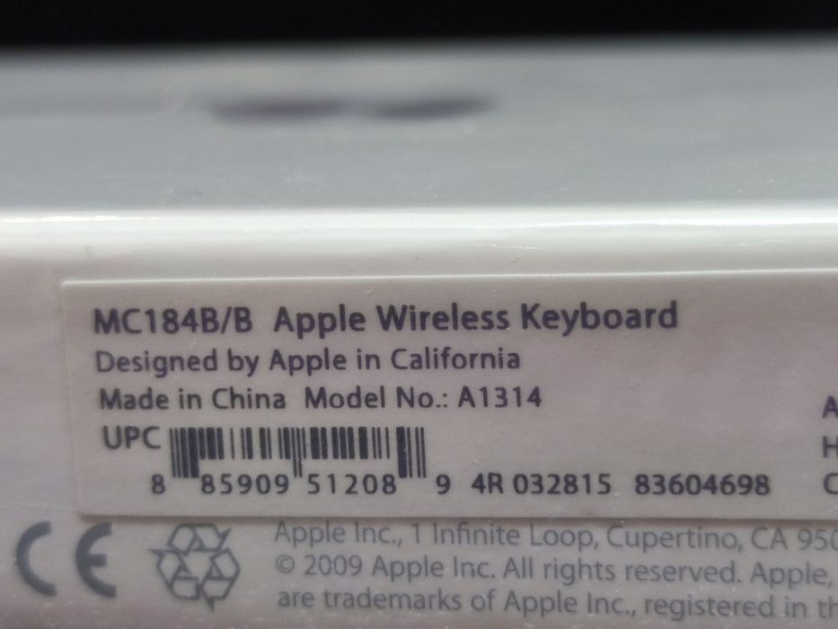 Чисто нова Аpple keyboard mc184b/b A1314