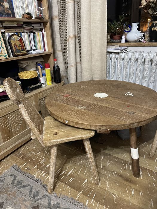 Masa + 4 scaune stejar masiv