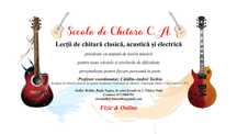 Lecții de chitară, bas, tobe, pian și ukulele - Fizic & Online