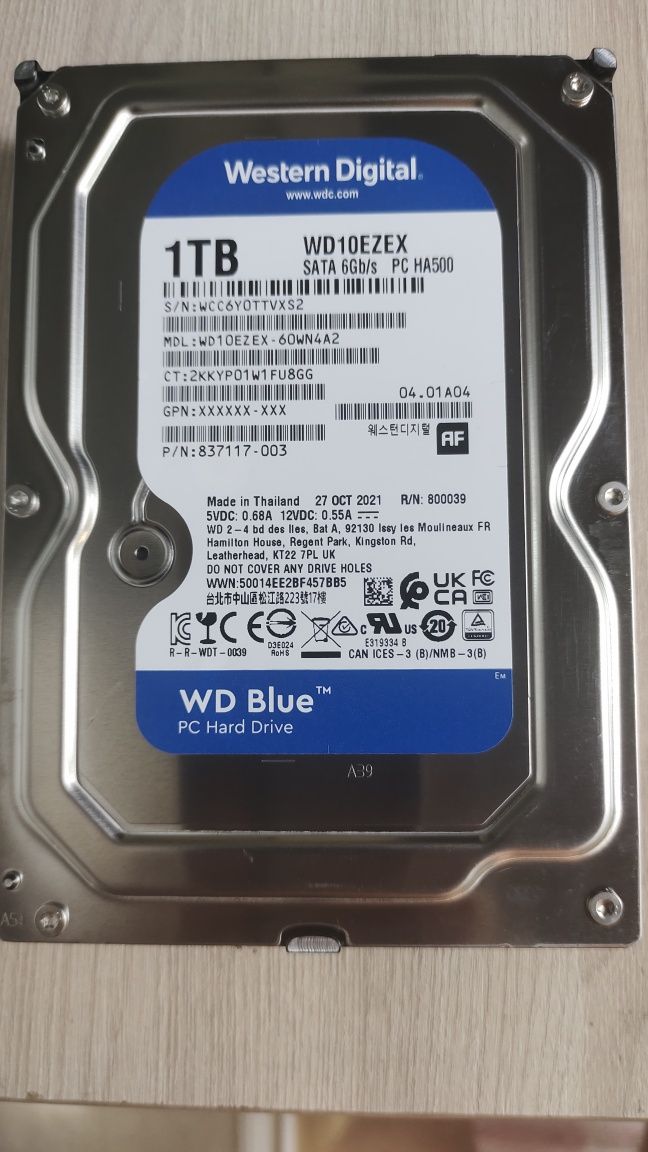 Жёсткий диск HDD 1TB