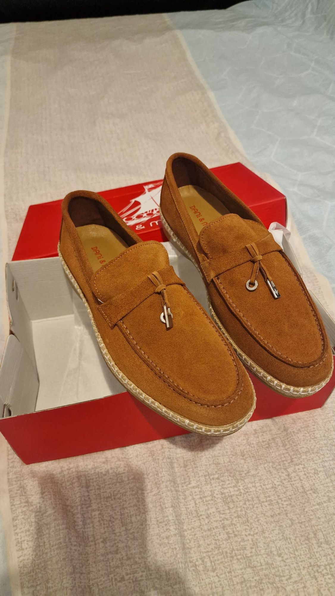 Loafers NOI (Mocasini) din piele întoarsă