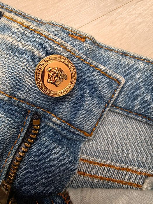 Blugi Versace pentru fetite 4 ani, 104 cm