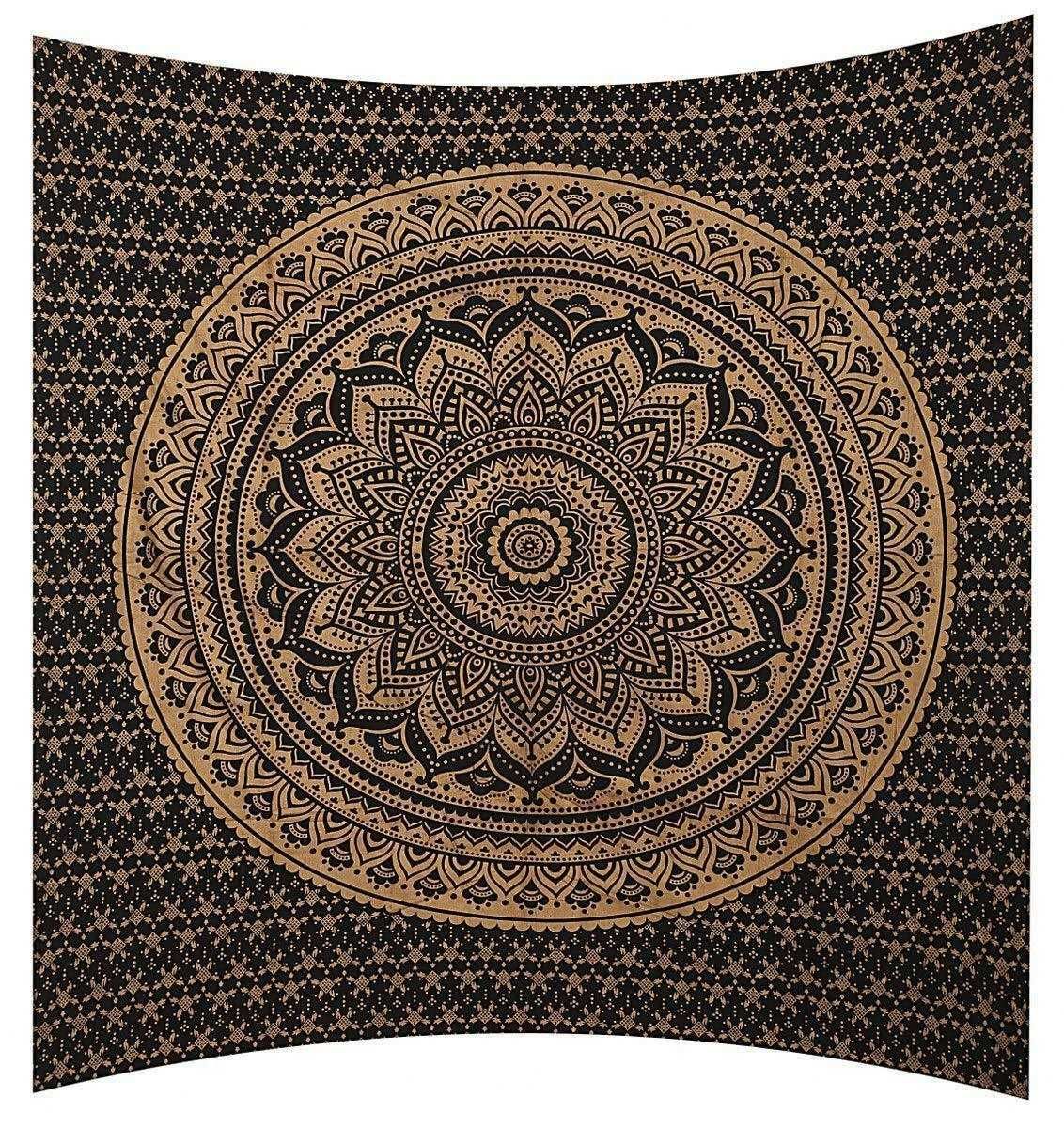 Panza decorativa Mandala, Bumbac 100%, India, 245*220 cm