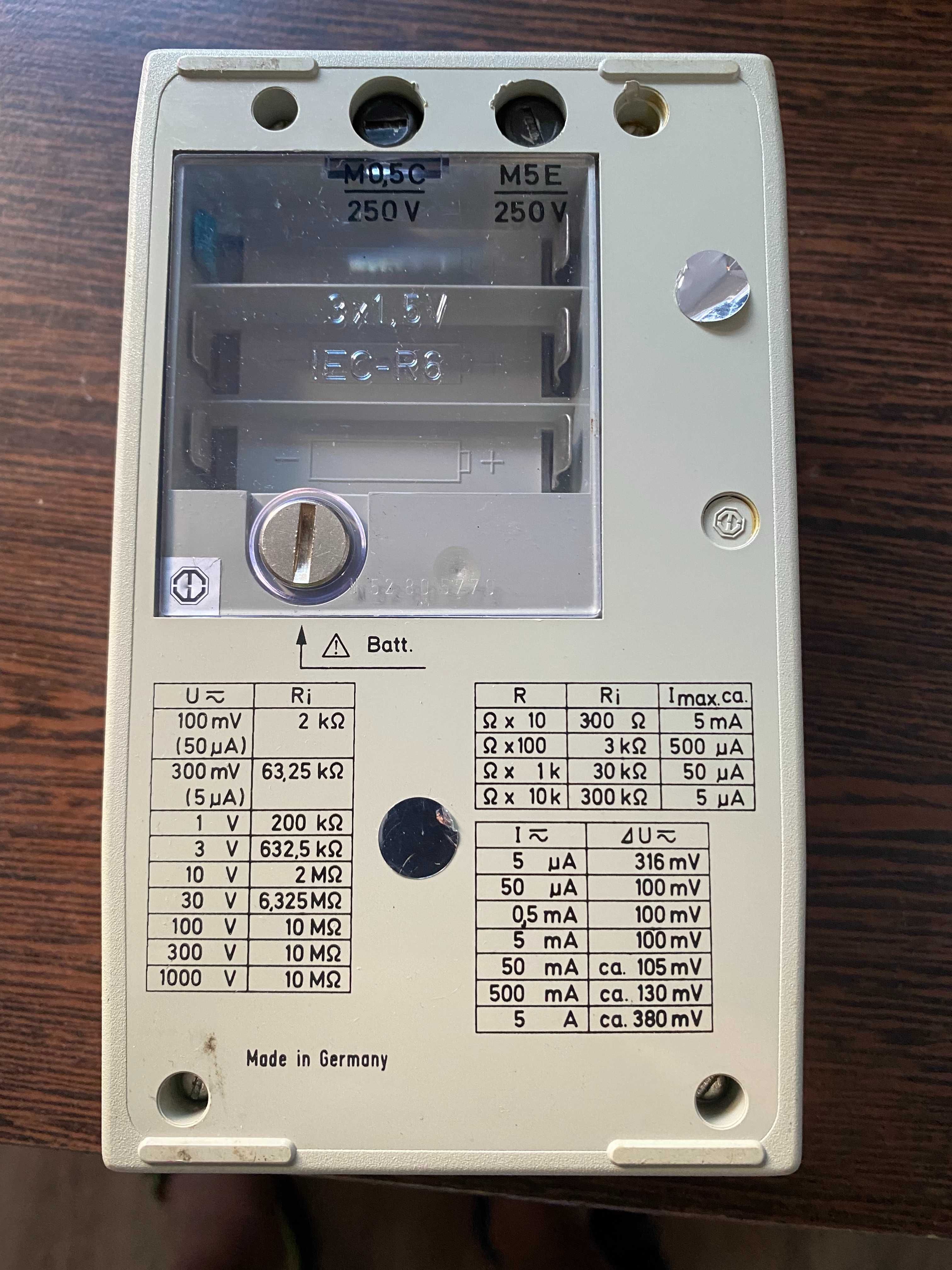 Multitester  Metravo E-LH,BBCMetrawatt cu impedanta 10Mohmi pe volt