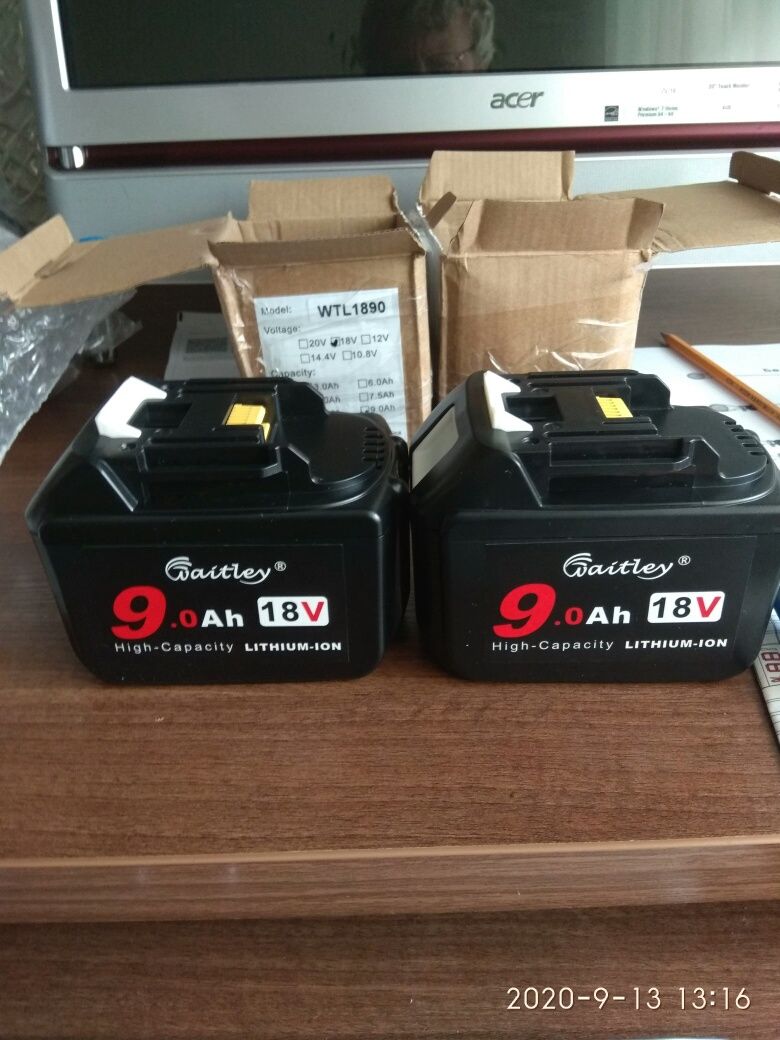 Продавам високо качествени 9 амперчаса 18 V батерии Makita инструменти