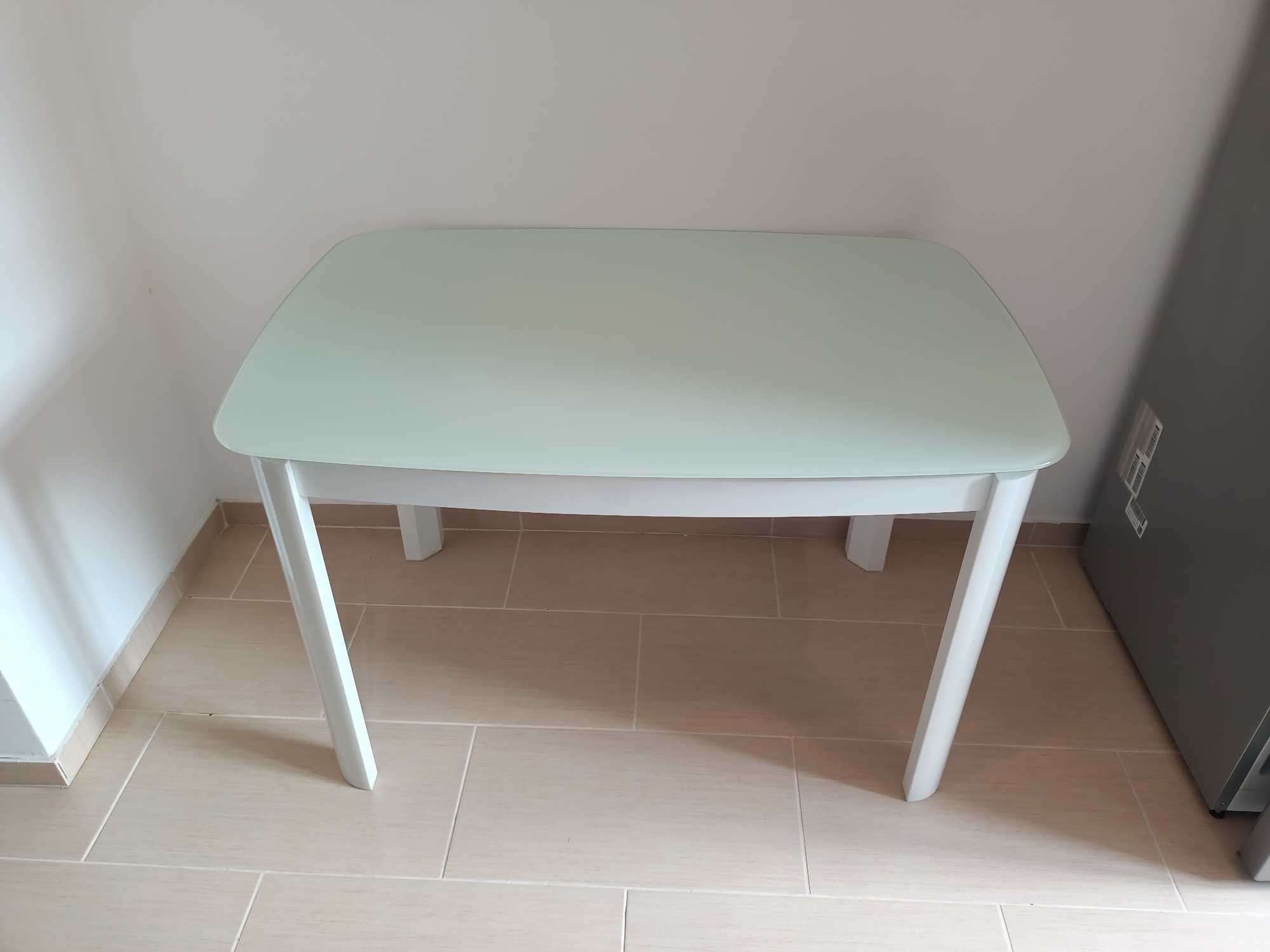 Masa extensibila 120/180x80 cm - Blat sticla securizata